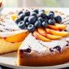 how to make easy Peach Blueberry Cake!