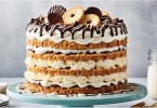 super easy recipe for making a biscuit-based cake.