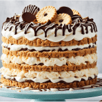 super easy recipe for making a biscuit-based cake.