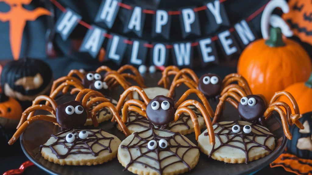 Halloween Spider Cookies