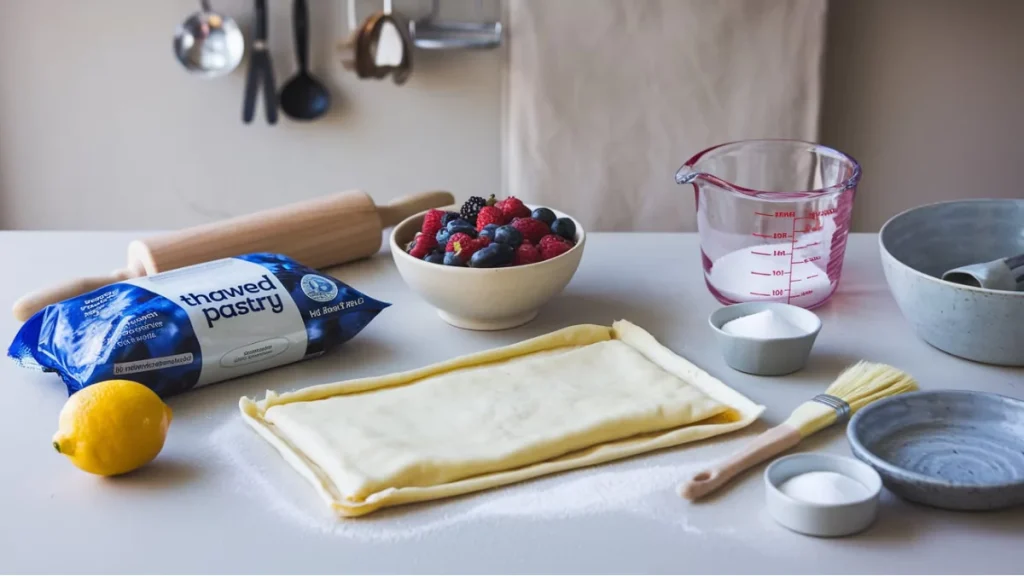 super easy recipe for making a biscuit-based cake.