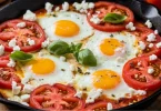 Tomato and Feta Baked Eggs
