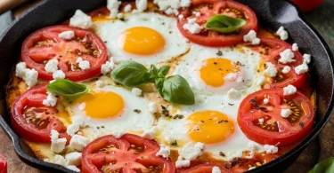 Tomato and Feta Baked Eggs