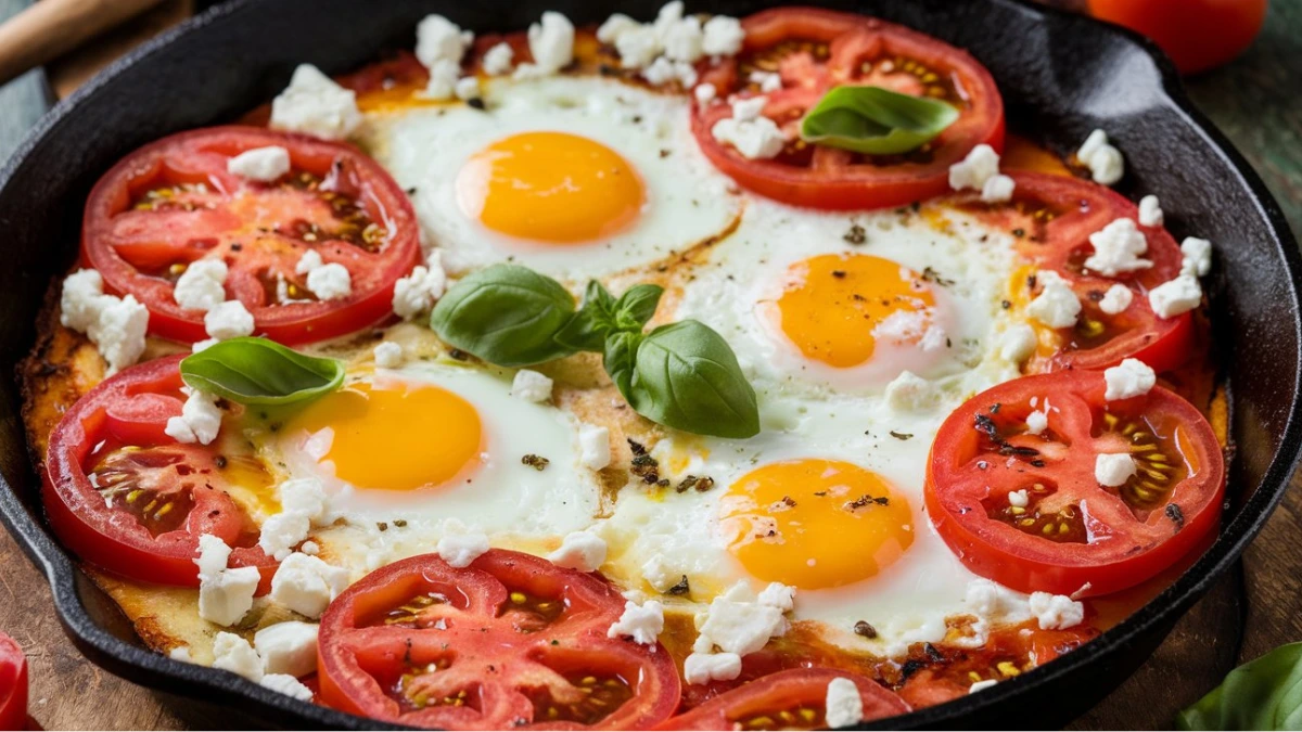 Tomato and Feta Baked Eggs