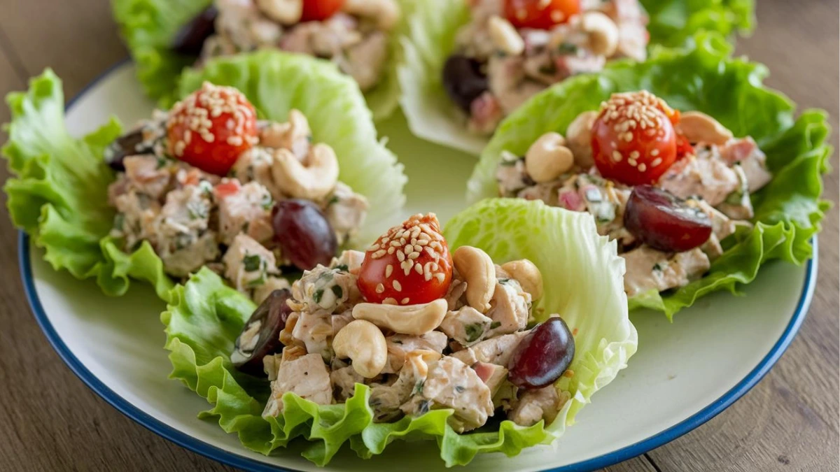 Delicious Chicken Salad Lettuce Wraps Recipe