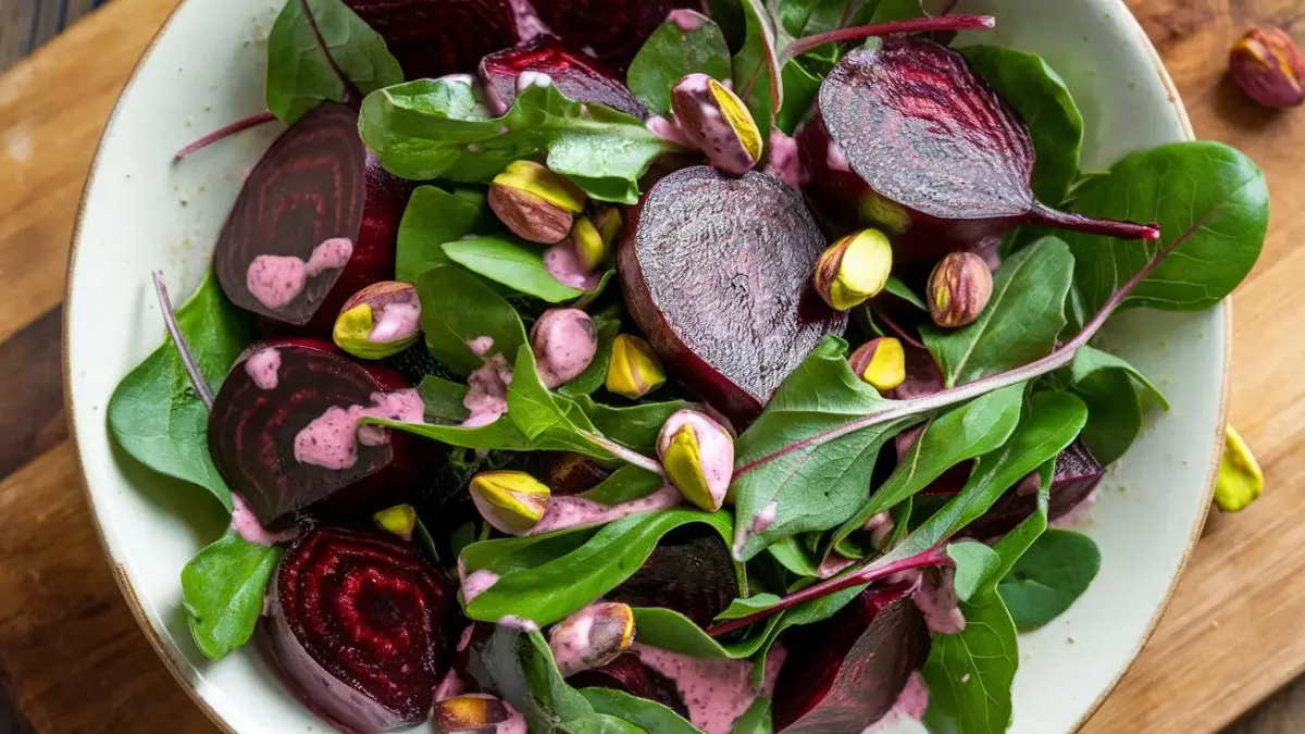 Roasted Beet Salad with Pistachios: A Flavorful Delight