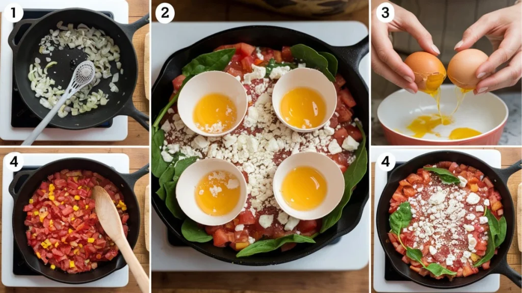 Tomato and Feta Baked Eggs