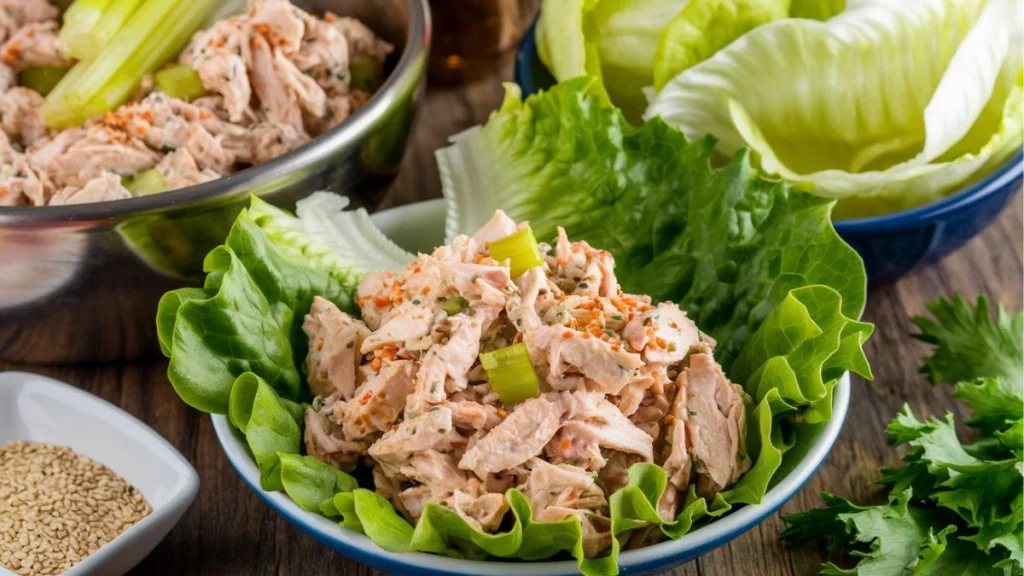 Delicious Chicken Salad Lettuce Wraps Recipe
