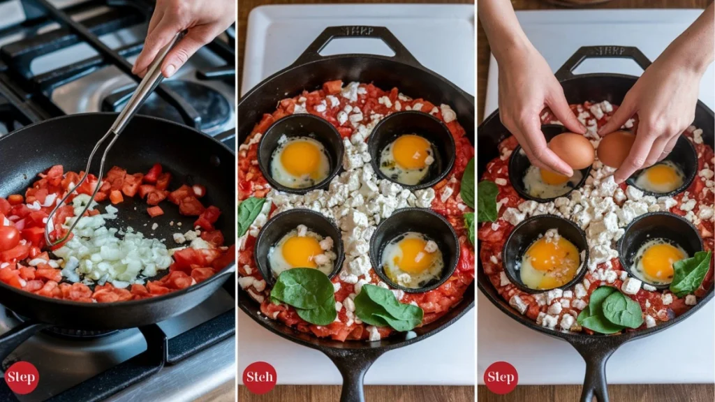 Tomato and Feta Baked Eggs