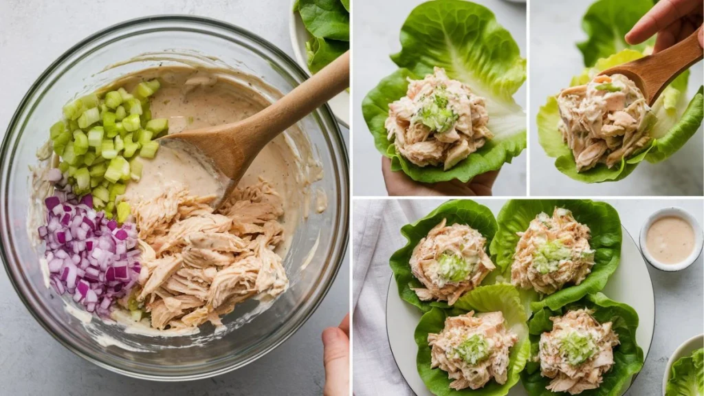 Delicious Chicken Salad Lettuce Wraps Recipe