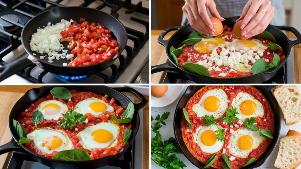 Tomato and Feta Baked Eggs
