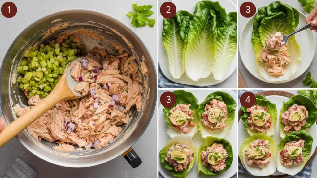 Delicious Chicken Salad Lettuce Wraps Recipe