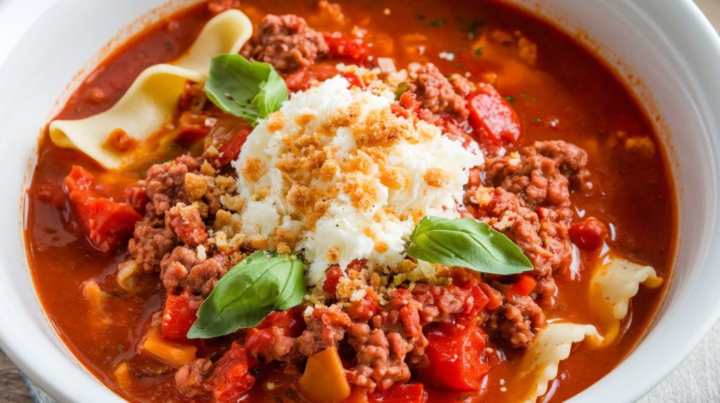 Easy Lasagna Soup Recipe