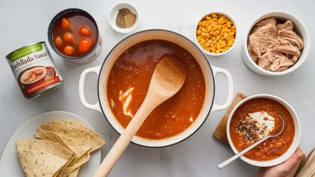Delight in a Bowl: Creamy Chicken Enchilada Soup Recipe