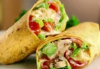 Cheesy Garlic Chicken Wraps Recipe
