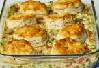  Chicken Biscuit Casserole Delight