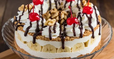 No-Bake Banana Split Cake: The Ultimate Dessert Delight!
