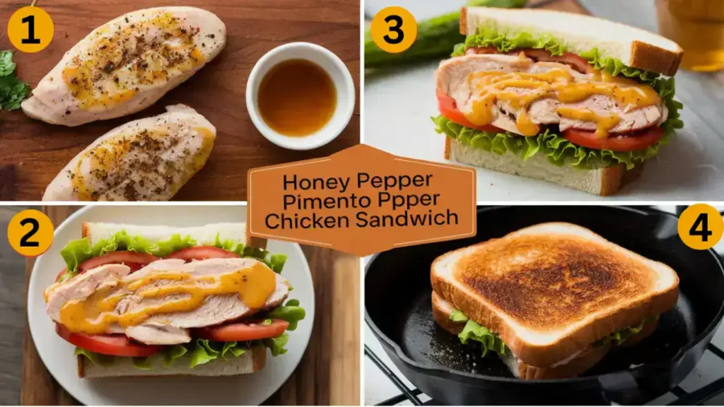 Indulge in the Sweetness: Honey Pepper Pimento Chicken Sandwich Recipe
