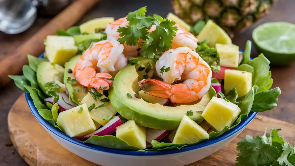 Easy Shrimp and Pineapple Avocado Salad: A Tropical Delight