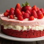 Red Velvet Strawberry Cheesecake