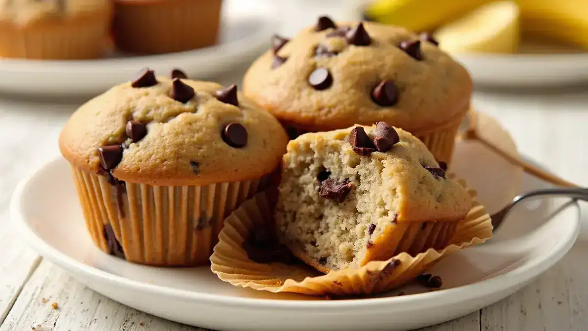 Easy Chocolate Chip Banana Muffins You’ll Love Chocolate Chip Banana Muffins Recipe
