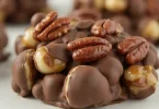 Chocolate Pecan Turtle Clusters
