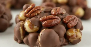 Chocolate Pecan Turtle Clusters