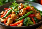 Delicious Stir-Fried Vegetables with Chicken: A Quick and Healthy Meal