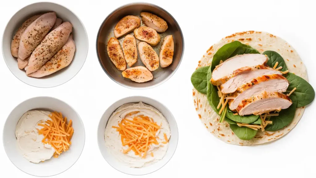 Irresistible Cheesy Garlic Chicken Wraps Recipe