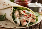 Irresistible Cheesy Garlic Chicken Wraps Recipe