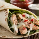 Irresistible Cheesy Garlic Chicken Wraps Recipe