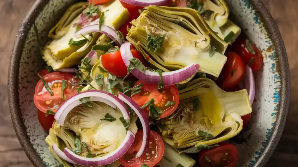 The Amazing Tuscan Artichoke Tomato Salad