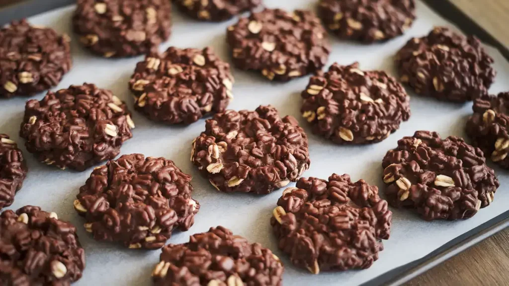 Chocolate Oatmeal No Bake Cookies