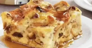Homemade Bread and Raisin Pudding