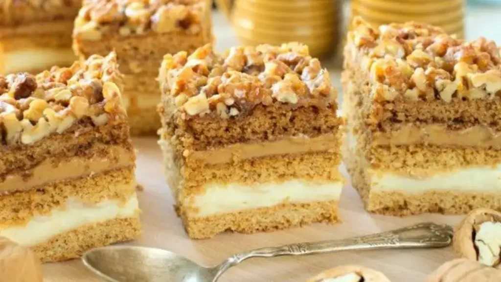 Banana Walnut Cream Cake