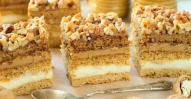 Banana Walnut Cream Cake