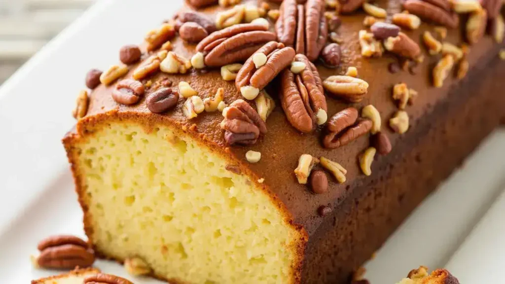 Old School Butter Pecan Pound Cake