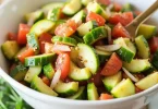 Amazing Spiced Cucumber, Onion, and Tomato Salad