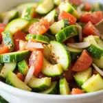 Amazing Spiced Cucumber, Onion, and Tomato Salad