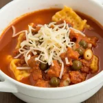 Simple Slow Cooker Lasagna Soup Recipe