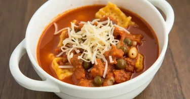 Simple Slow Cooker Lasagna Soup Recipe