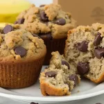 Banana Chocolate Chip Oat Muffins