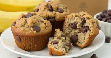 Banana Chocolate Chip Oat Muffins
