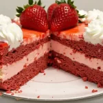 Red Velvet Strawberry Cheesecake