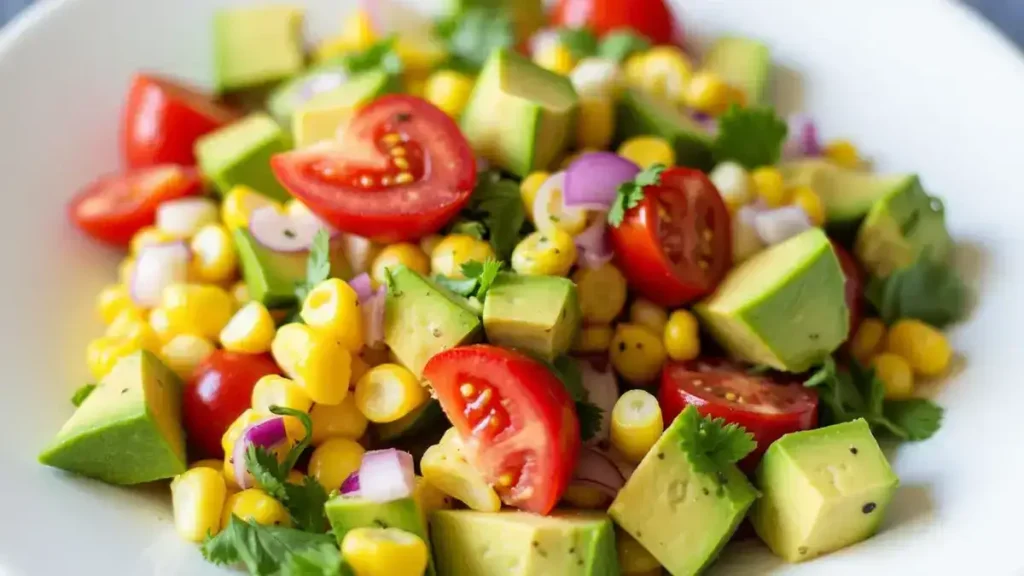 Vibrant Corn Tomato Avocado Salad