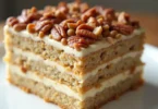 Banana Walnut Cream Cake