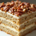 Banana Walnut Cream Cake