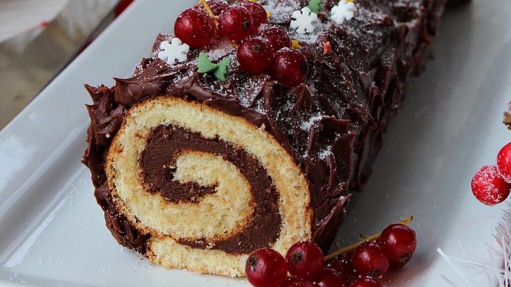 Charming Black Forest Cake Roll for Celebrations