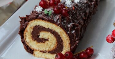 Charming Black Forest Cake Roll for Celebrations