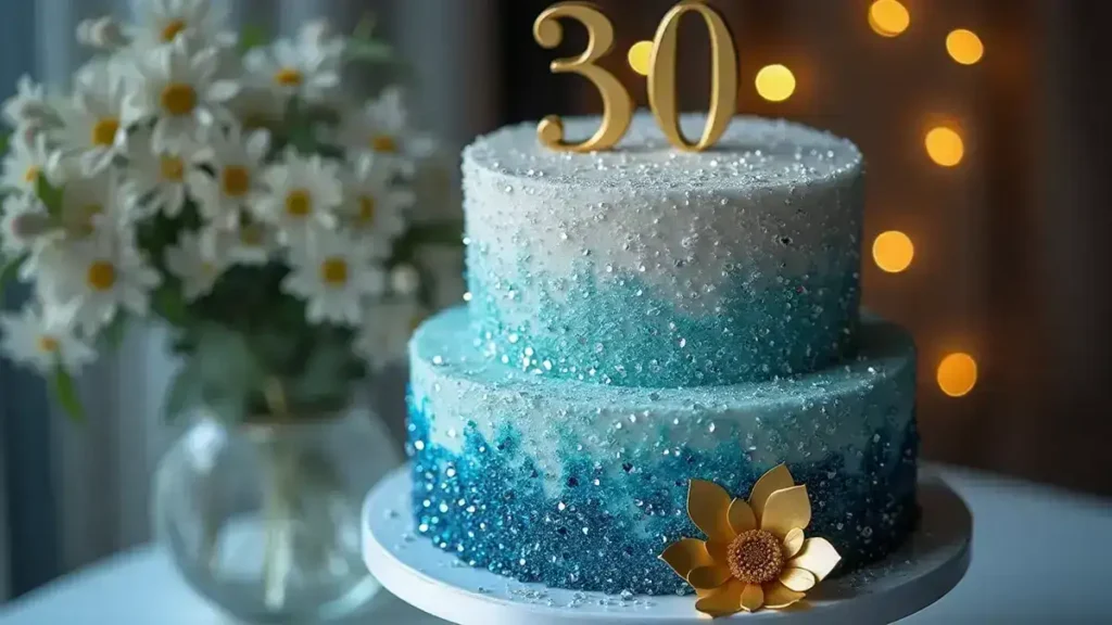 New Year’s Eve Sparkle Cake